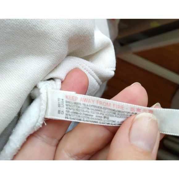 anthropologie saturday sunday Women's White Gray Hoodie Medium Cotton - Picture 7 of 7